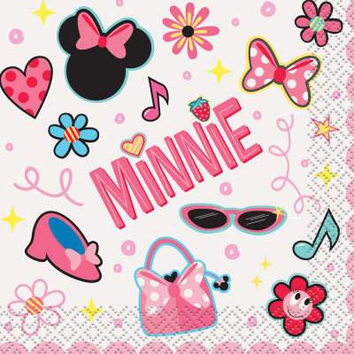 Disney Iconic Minnie Mouse Beverage Napkins 16ct