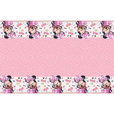 Disney Iconic Minnie Mouse Rectangular Plastic Table Cover 54"x84"