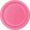 7 in. Candy Pink Paper Dessert Plates  24 ct 