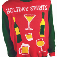 CHRISTMAS SWEATER HOLIDAY SPIRITS=XLARGE