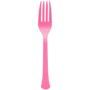 Bright Pink Heavy Weight Forks 20 ct.