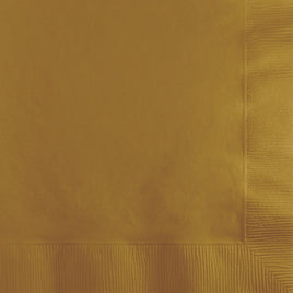Glittering Gold Beverage Napkins 50 ct.