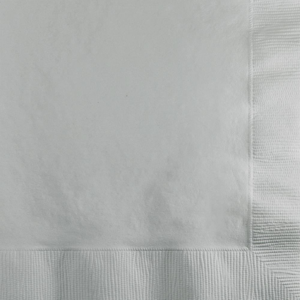 Shimmering Silver Beverage Napkins 50 ct. 