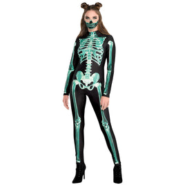 Skeleton Glow Catsuit - Small/Medium