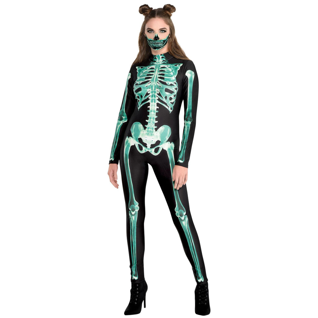 Skeleton Glow Catsuit - Large/ X-Large