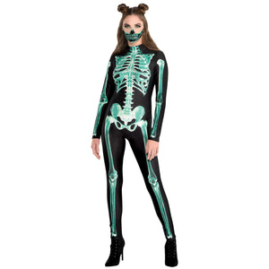 Skeleton Glow Catsuit - Large/ X-Large