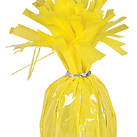 175 G FRINGED FOIL WGT - YELLOW