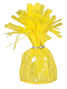175 G FRINGED FOIL WGT - YELLOW