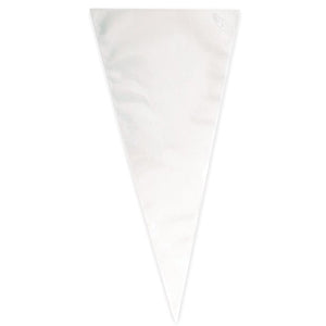 Clear Large Cone Cellophane Bags  25ct