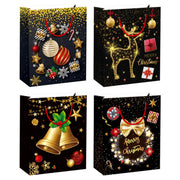 Extra Large Black and Gold Christmas Bags Assorted Designs
