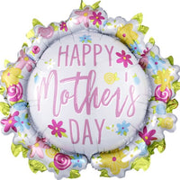 30" HAPPY MOTHER'S DAY WREATH FOIL BALLOON