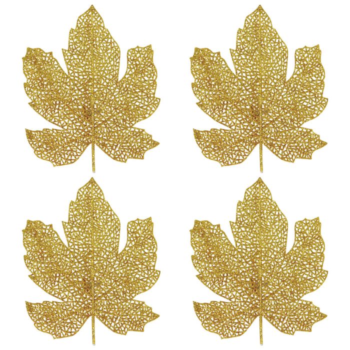 Glittered Fall Leaves