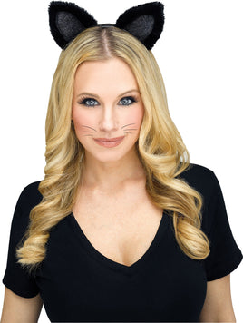 Cat Black Headband