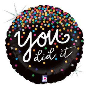 18" You Did It Confetti Holographic