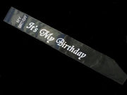 Its My Birthday Sash- Black