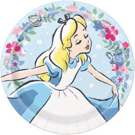 9 in. Disney Alice in Wonderland Lunch Plate 8 ct. 