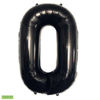 34" BLACK NUMBER MYLAR/FOIL BALLOON