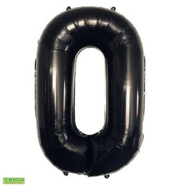 34" BLACK NUMBER MYLAR/FOIL BALLOON