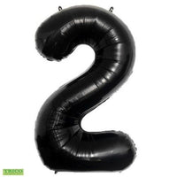 34" BLACK NUMBER MYLAR/FOIL BALLOON