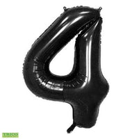 34" BLACK NUMBER MYLAR/FOIL BALLOON