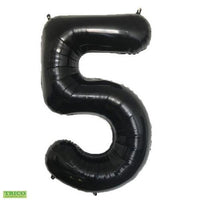 34" BLACK NUMBER MYLAR/FOIL BALLOON