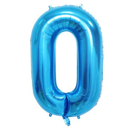 34" BLUE NUMBER MYLAR/FOIL BALLOON