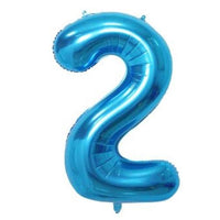 34" BLUE NUMBER MYLAR/FOIL BALLOON