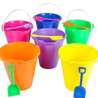 8" Plastic Beach Pail w/Shovel