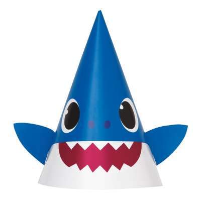 Baby Shark Party Hats 8ct. 