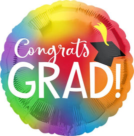 28" COLORFUL GRAD JUMBO FOIL BALLOON