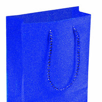 ROYAL BLUE DIAMOND GIFT BAG  9" X 7" X 4"