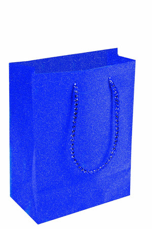 ROYAL BLUE DIAMOND GIFT BAG  9" X 7" X 4"