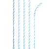 PAPER STRAWS BLUE AND WHITE 24 CT
