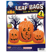 3pc. Leaf Bags-Pumpkin