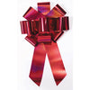 25" Holographic Car Bow Red