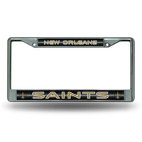 Saints License Frame- Bling Chrome