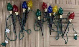 Christmas Ornament Stakes 10ct 7.5' Length 10"H