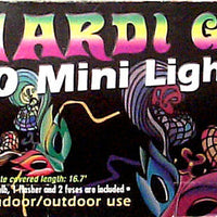 Mardi Gras 50ct Mini 11' Lights Tray Pack