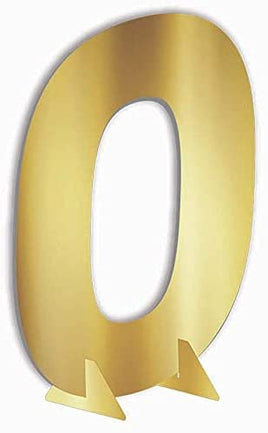 7" GOLD METALLIC NUMBER 0