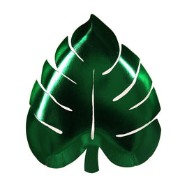 Green Leaf Shaped Plates 
