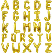16 inch Gold Letter Air Fill Foil Balloon