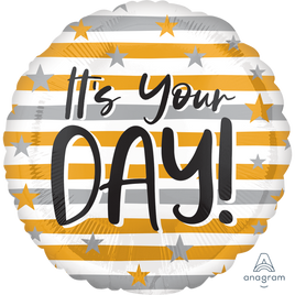 18" IT'S YOUR DAY FOIL BALLOON