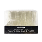 5 oz. 1 pc. Champagne Flutes Box Set - Gold Glitter 24 Ct.
