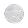CLEAR 12" Round 5 Sectional Tray 1 CT.