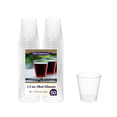 1.5 oz. Shot Glasses - Clear 50 Ct.