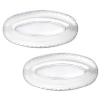 15" x 7.75" Oval Trays - Clear  1  CT.