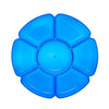 NEON BLUE  16" Round 7 Sectional Tray  1 CT.