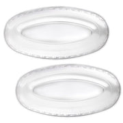 17.5" x 9" Oval Trays - Clear  1 CT.