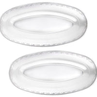 20.75" x 10.5" Oval Trays - Clear  1 CT.