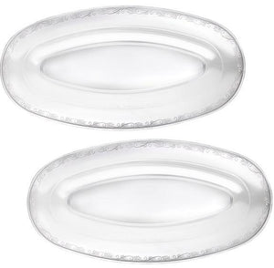 CLEAR  20.75" x 10.5" Oval Tray 1 CT.